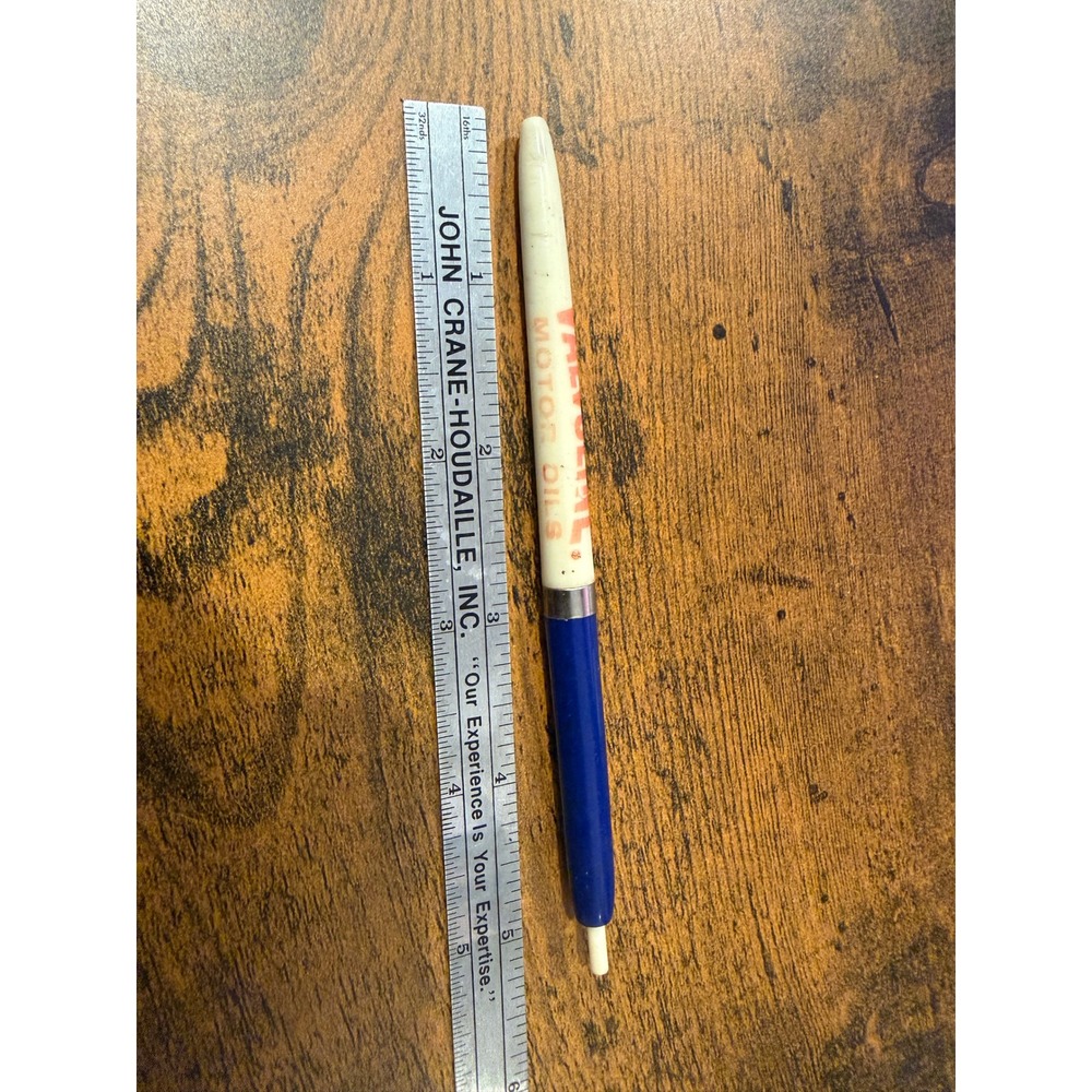 Vintage Valvoline Motor Oils Riteograph Mechanical Pencil Blue Cream Advertising